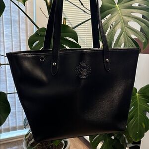 Lauren Ralph Lauren Black Tote Bag